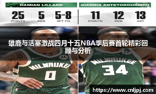 雄鹿与活塞激战四月十五NBA季后赛首轮精彩回顾与分析